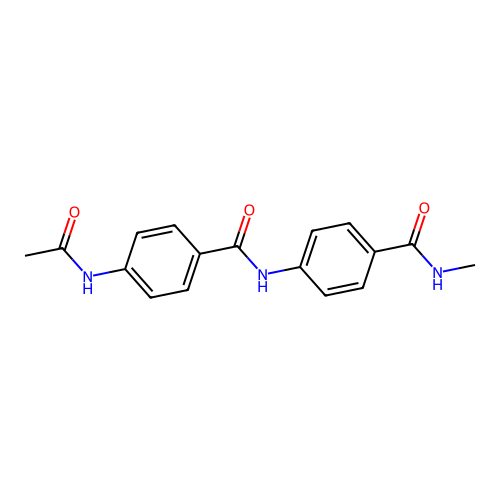 Benzamide, 4-[[4-(acetylamino)benzoyl]amino]-N-methyl- structure