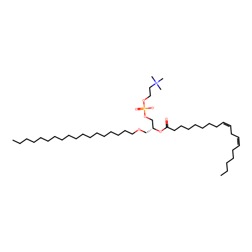PC(o-18:0/18:2(9Z,12Z)) structure