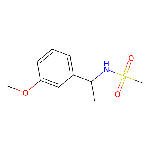 N-[1-(3-methoxyphenyl)ethyl]methanesulfonamide structure