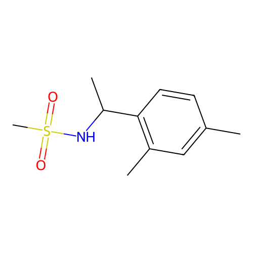 N-[1-(2,4-dimethylphenyl)ethyl]methanesulfonamide structure