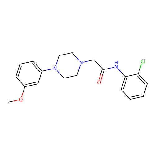 N-(2-chlorophenyl)-2-[4-(3-methoxyphenyl)piperazin-1-yl]acetamide structure