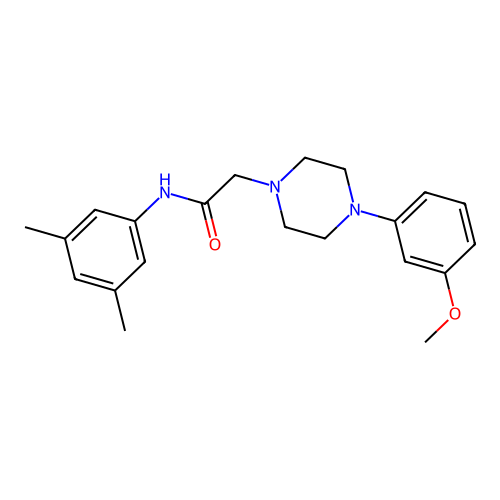 N-(3,5-dimethylphenyl)-2-[4-(3-methoxyphenyl)piperazin-1-yl]acetamide structure