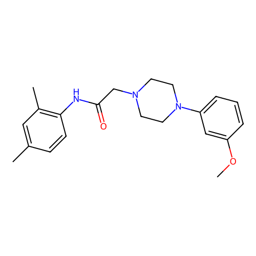 N-(2,4-dimethylphenyl)-2-[4-(3-methoxyphenyl)piperazin-1-yl]acetamide structure
