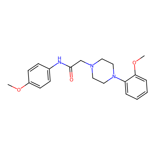 N-(4-methoxyphenyl)-2-[4-(2-methoxyphenyl)piperazin-1-yl]acetamide structure