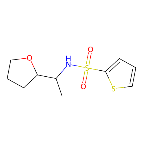 N-[1-(oxolan-2-yl)ethyl]thiophene-2-sulfonamide structure