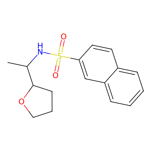 N-[1-(oxolan-2-yl)ethyl]naphthalene-2-sulfonamide structure