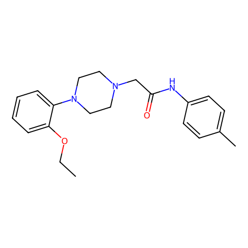 2-[4-(2-ethoxyphenyl)piperazin-1-yl]-N-(4-methylphenyl)acetamide structure