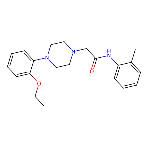 2-[4-(2-ethoxyphenyl)piperazin-1-yl]-N-(2-methylphenyl)acetamide structure