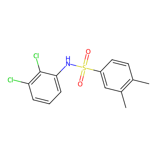 N-(2,3-dichlorophenyl)-3,4-dimethylbenzenesulfonamide structure