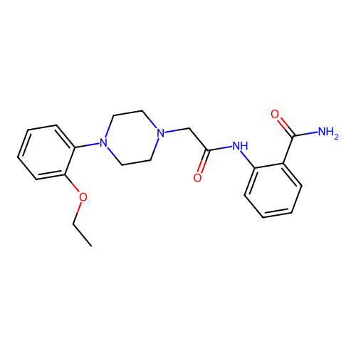 2-[[2-[4-(2-Ethoxyphenyl)piperazin-1-yl]acetyl]amino]benzamide structure