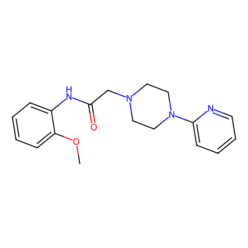 N-(2-methoxyphenyl)-2-(4-pyridin-2-ylpiperazin-1-yl)acetamide structure