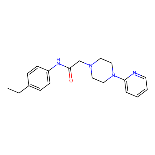 N-(4-ethylphenyl)-2-(4-pyridin-2-ylpiperazin-1-yl)acetamide structure