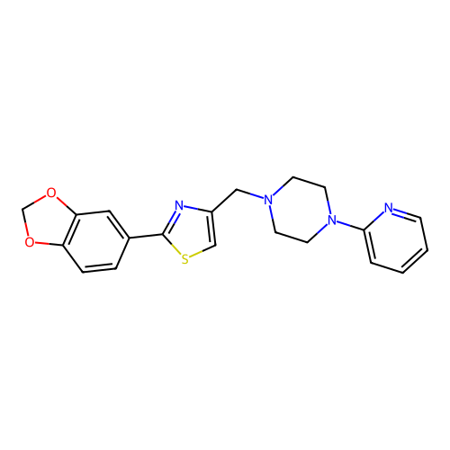 2-(1,3-Benzodioxol-5-yl)-4-[(4-pyridin-2-ylpiperazin-1-yl)methyl]-1,3-thiazole structure