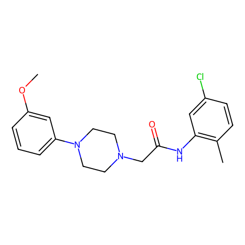 N-(5-chloro-2-methylphenyl)-2-[4-(3-methoxyphenyl)piperazin-1-yl]acetamide structure