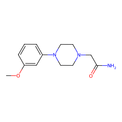 2-[4-(3-Methoxyphenyl)piperazin-1-yl]acetamide structure