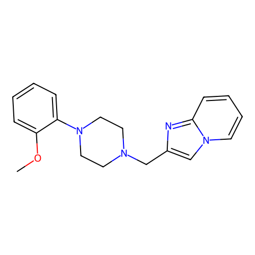 2-(4-(2-Methoxyphenyl)piperazin-1-ylmethyl)imidazo(1,2-a)pyridine structure