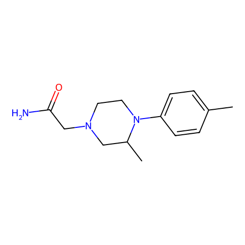 2-[3-Methyl-4-(4-methylphenyl)piperazin-1-yl]acetamide structure