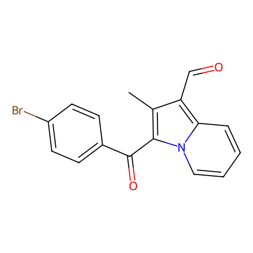 3-(4-Bromo-benzoyl)-2-methyl-indolizine-1-carbaldehyde structure