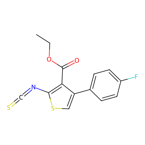 Ethyl 4-(4-fluorophenyl)-2-isothiocyanatothiophene-3-carboxylate structure