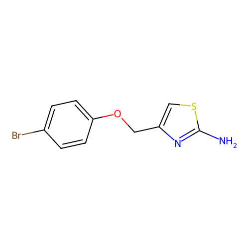 4-[(4-Bromophenoxy)methyl]-1,3-thiazol-2-amine structure