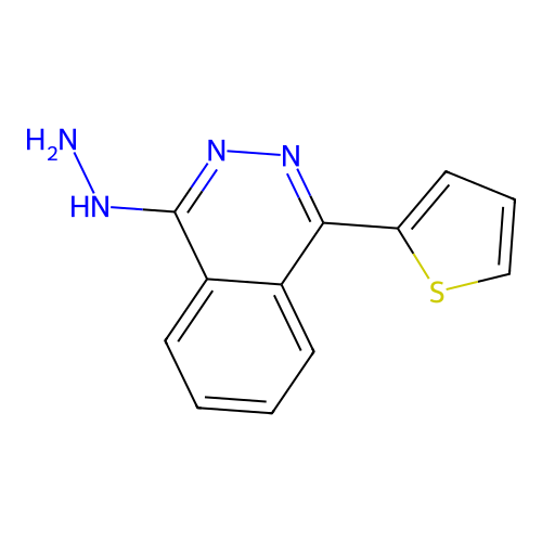 1-Hydrazinyl-4-(thiophen-2-YL)phthalazine structure