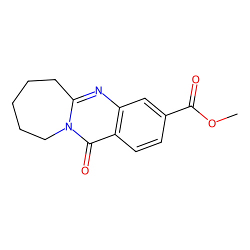 methyl 12-oxo-6,7,8,9,10,12-hexahydroazepino[2,1-b]quinazoline-3-carboxylate structure