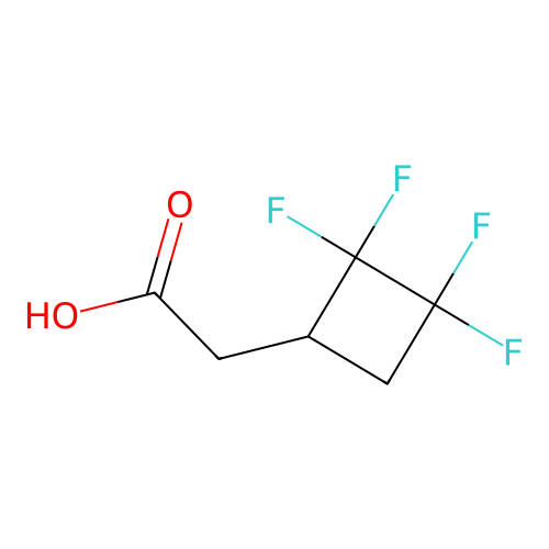 2-(2,2,3,3-tetrafluorocyclobutyl)acetic Acid structure