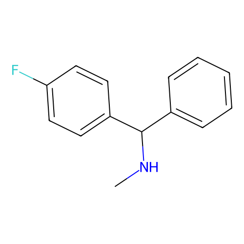 [(4-Fluorophenyl)(phenyl)methyl](methyl)amine structure