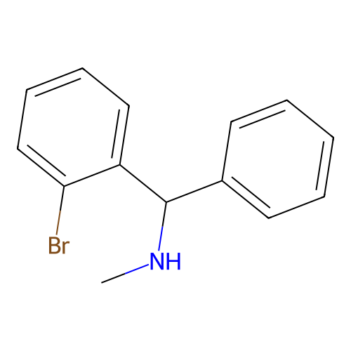 1-(2-bromophenyl)-N-methyl-1-phenylmethanamine structure