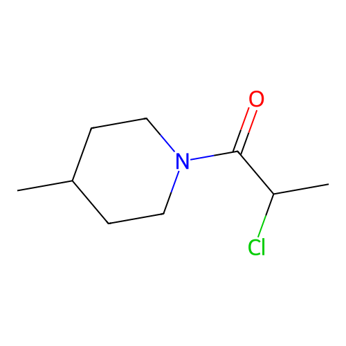 1-Propanone, 2-chloro-1-(4-methyl-1-piperidinyl)- structure