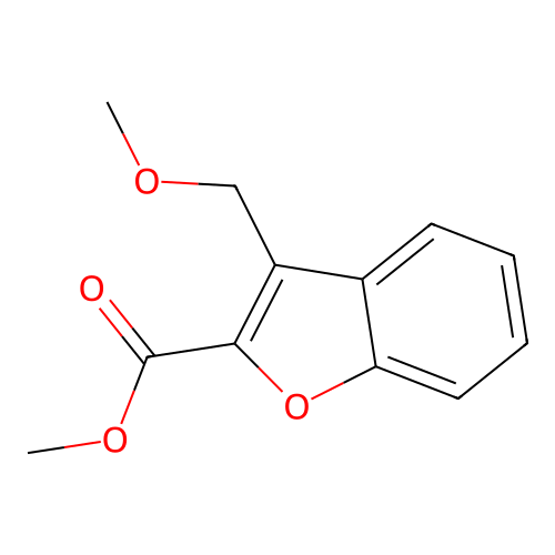 Methyl 3-(methoxymethyl)-1-benzofuran-2-carboxylate structure