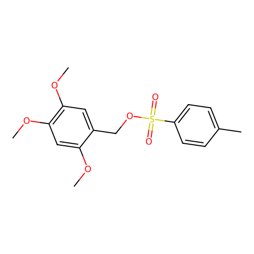 2,4,5-Trimethoxybenzyl 4-methylbenzenesulfonate structure