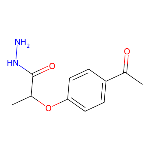 2-(4-Acetylphenoxy)propanehydrazide structure