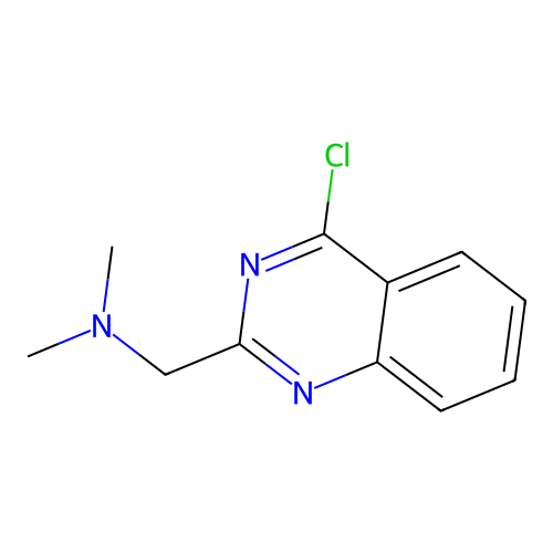 1-(4-chloroquinazolin-2-yl)-N,N-dimethylmethanamine structure