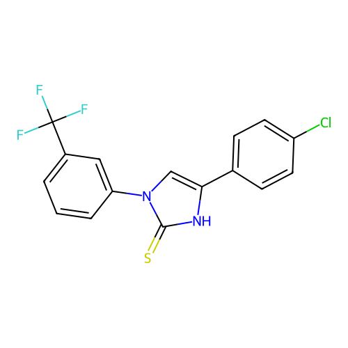 4-(4-Chloro-phenyl)-1-(3-trifluoromethyl-phenyl)-1H-imidazole-2-thiol structure