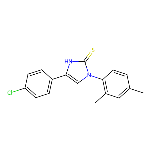 4-(4-Chloro-phenyl)-1-(2,4-dimethyl-phenyl)-1H-imidazole-2-thiol structure