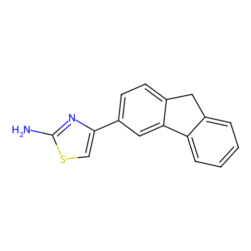 4-(9H-fluoren-3-yl)-1,3-thiazol-2-amine structure