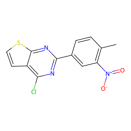 4-Chloro-2-(4-methyl-3-nitrophenyl)thieno[2,3-d]pyrimidine structure