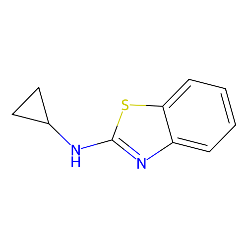 N-cyclopropyl-1,3-benzothiazol-2-amine structure