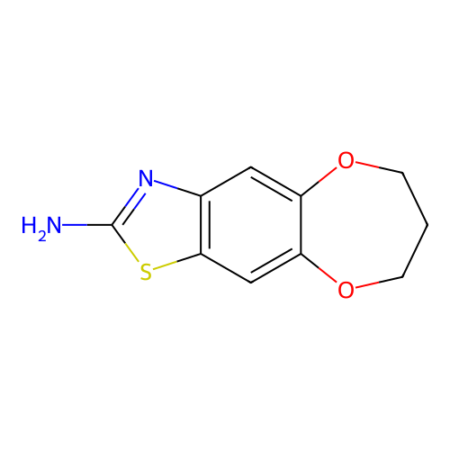 7,8-dihydro-6H-[1,4]dioxepino[2,3-f][1,3]benzothiazol-2-amine structure