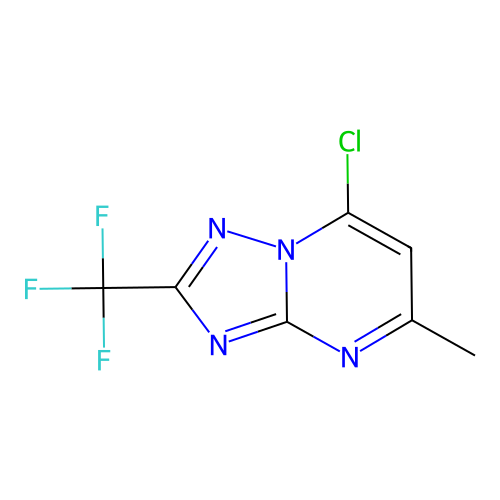 7-Chloro-5-methyl-2-(trifluoromethyl)-[1,2,4]triazolo[1,5-a]pyrimidine structure