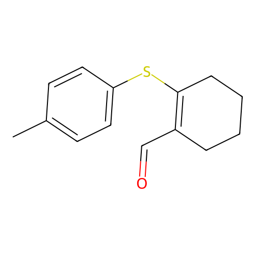 2-[(4-Methylphenyl)sulfanyl]cyclohex-1-ene-1-carbaldehyde structure