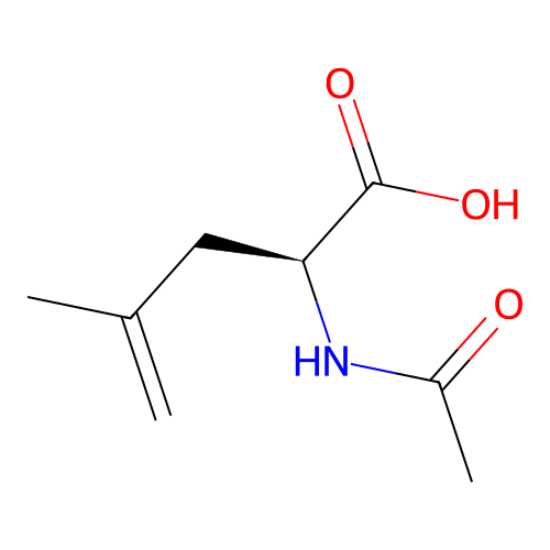 (2S)-2-ACETAMIDO-4-METHYLPENT-4-ENOIC ACID structure