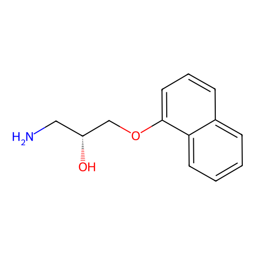 Norpropranolol, (+)- structure
