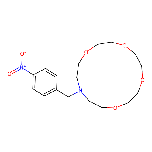 1,4,7,10-Tetraoxa-13-azacyclopentadecane, 13-[(4-nitrophenyl)methyl]- structure