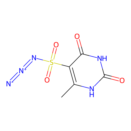 6-Methyl-2,4-dioxo-1,2,3,4-tetrahydropyrimidine-5-sulfonyl azide structure