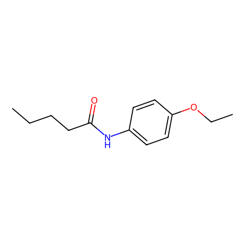 Pentanamide, N-(4-ethoxyphenyl)- structure