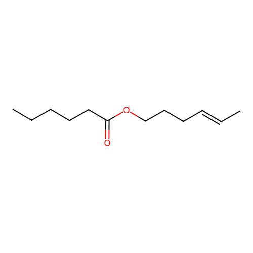 Hexanoic acid, 4-hexen-1-yl ester structure