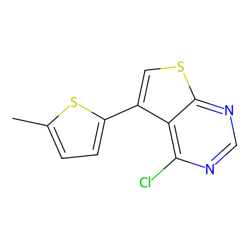 4-Chloro-5-(5-methylthiophen-2-yl)thieno[2,3-d]pyrimidine structure