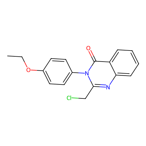 2-(chloromethyl)-3-(4-ethoxyphenyl)quinazolin-4(3H)-one structure